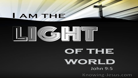 John 9:5 I Am The Light Of The World (black)
